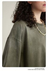 เสื้อยืดสตรีทแวร์ผู้หญิงแบบสั่งทำ ผ้าถัก 100% คอตตอน ซักแล้วสีไล่ระดับ ระบายอากาศได้ดี นุ่ม ไม่หด - Product Image 2