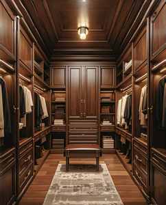 Mobilier de chambre à coucher sur mesure Meuble de vestiaire Rangement vêtements Penderies bois - Product Image 3