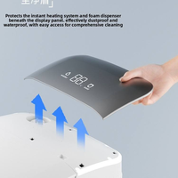 WC intelligent avec bidet intégré, chasse d'eau automatique, séchage, chauffage, cuvette en acier inoxydable en forme de U, toilette portable