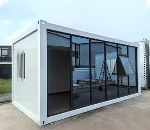 حاويات معيشة قابلة للتخصيص ومعتمدة من CE، منزل متنقل، مكتب خارجي قابل للفك، غرفة نشاط بسيطة بزجاج مقسى - Product Image 4