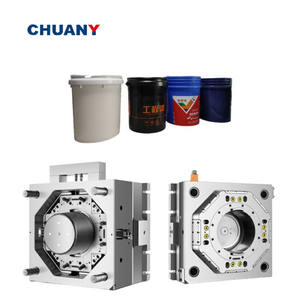 รายการด้านบนหรือด้านข้าง <span class=keywords><strong>IML</strong></span> หุ่นยนต์เครื่องติดฉลากและแม่พิมพ์ฉีดพลาสติกผู้ผลิตสำหรับ20L ในแม่พิมพ์ถังสีถัง - Product Image 2