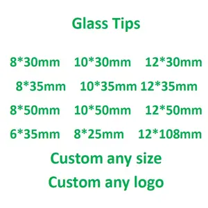 8mm 10mm 12mm 7 Holes Colorful Spiral Glass Filter Tips Suppliers With Custom Logo Service