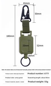 Señuelo de Pesca Telescópico Amy Green con Clip Trasero de Pico de Águila de Fácil Extracción, Cable de Acero y Correa de Alta Resistencia - Product Image 2