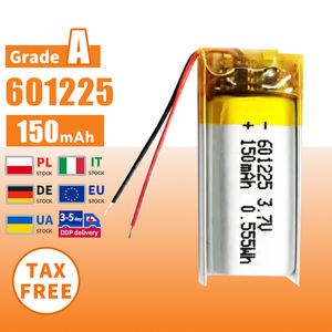Oem מותאם אישית <span class=keywords><strong>3.7v</strong></span> 150mah סוללת ליתיום פולימר 601225 מודל עבור אוזניות אלחוטיות במקרה של תיק 601520 תא כיס - Product Image 2