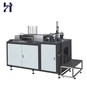 High speed PE coated food paper lunch burger cake hamburger Box Making Machine paper box forming machine Price