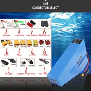 แบตเตอรี่ลิเธียมแบบกำหนดเอง 36V 48V 52V 60V 72V รูปทรงสามเหลี่ยมและสี่เหลี่ยมผืนผ้าสำหรับจักรยานไฟฟ้า พร้อมปลั๊กเชื่อมต่อสำหรับระบบป้องกัน BMS - Product Image 4