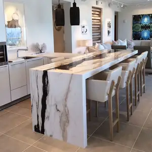 Hzx Gepolijste Panda Wit Marmeren Wandvloertegels Indoor Outdoor Aanrecht Trappen Bestrating Prijs Tafel Top Marmeren Plaat