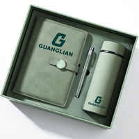 Ensemble de carnet A5 OEM avec couverture en PU/tissu, tasse thermos et stylo - Cadeau d'entreprise portable