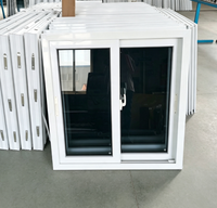 Ventana Corredera de PVC Resistente a Huracanes de Bahamas, Aislamiento Térmico, Vidrio Templado con Pantalla Plegable para Hotel