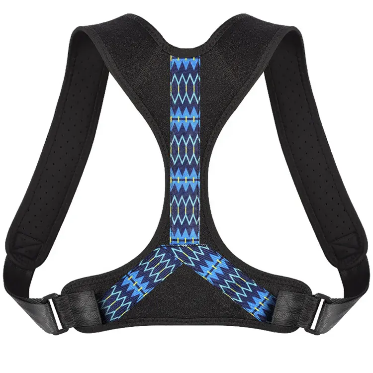 Private Labeling Unisex Sitting Adjustable Back Support Posture Corrector Strap Corrector De Posture