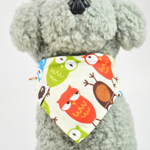 Großhandel Custom Logo Design Muster Baumwolle Haustiere Zubehör Hund Bandana für Haustier - Product Image 5