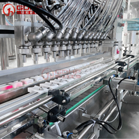 Ligne de production de machines de capsulage de remplissage de liquide de lavage des mains collant à haute viscosité entièrement automatique pour savon liquide shampooing gel