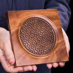 Walnut Wood Teapot Mat Square Heat Resistant <b>Tea</b> Ceremony Accessory Kung Fu <b>Tea</b> <b>Set</b> - Product Image 4