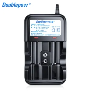 Doublepow KH32智能快速充电器多功能1.2伏发光二极管显示器AA AAA C D 9v充电电池充电器QC3.0 Qi 5W