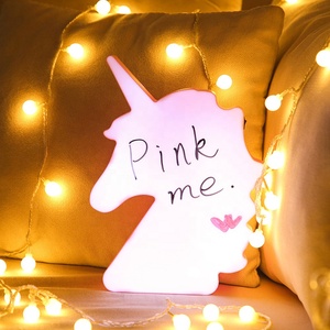 <span class=keywords><strong>Lampe</strong></span> à lettres <span class=keywords><strong>LED</strong></span> lumineuse créative à faire soi-même, alimentée par USB/batterie, en forme de licorne, <span class=keywords><strong>tableau</strong></span> d'affichage effaçable <span class=keywords><strong>pour</strong></span> messages d'écriture manuscrite avec stylos - Product Image 3