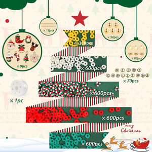 <span class=keywords><strong>Kit</strong></span> de <span class=keywords><strong>fabrication</strong></span> de bracelets de Noël 2920 pièces Perles en argile polymère DIY <span class=keywords><strong>Fabrication</strong></span> de bijoux d'amitié Fournitures en vrac Cadeaux artisanaux pour enfants et adultes - Product Image 4