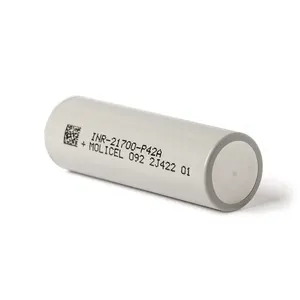 Molicel INR 21700 P42A baterai Li-ion 4200 mah, 3.7V 4200 mah baterai Li-ion 21700
