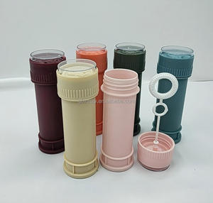 Bulles amusantes jouet jouets promotionnels personnalisés soufflant des bulles d'eau 50ML bouteille colorée bulle <span class=keywords><strong>jeu</strong></span> de plein air - Product Image 3