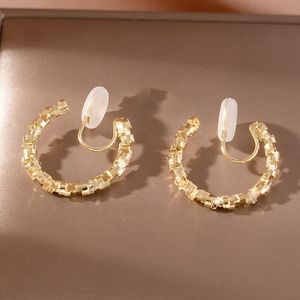 Mosquito Coil Ear Clip Pendientes no perforados Textura Pendientes de aro geométricos Moda Metal Circle Ear Clips <span class=keywords><strong>Sin</strong></span> Piercings - Product Image 1
