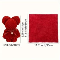 Serviette en peluche ours doux velours corail main et visage gant de toilette ensemble cadeau de mariage à la mode