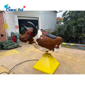 Simulateur de taureau mécanique réaliste en peau de vache, vitesse réglable, taureau de rodéo électrique pour carnaval, bar, club, événement - Product Image 5