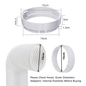 Ensemble <span class=keywords><strong>de</strong></span> plaques d'étanchéité pour climatisation mobile <span class=keywords><strong>de</strong></span> haute qualité + interface <span class=keywords><strong>de</strong></span> déflecteur circulaire - Product Image 3