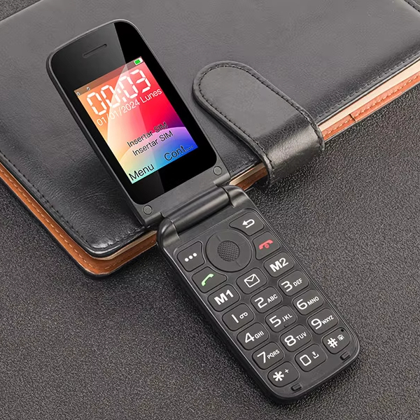 UNIWA F249L 4G LTE Flip Phone with LED Indicator and 1000mAh Battery