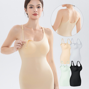 Grande taille enceinte allaitement Long gilet jarretelle maternité soutien-gorge rassemblement Anti affaissement post-partum alimentation pendant la <span class=keywords><strong>grossesse</strong></span> haut - Product Image 1