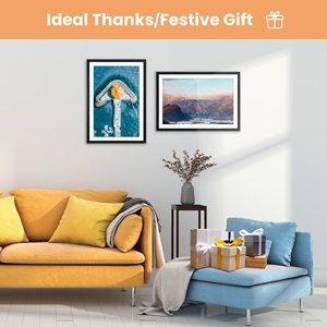 Khung ảnh A4 màu đen trang trí tường khung ảnh kích thước tùy chỉnh MDF khung ảnh cho trang trí nhà đơn giản A3 A2 tùy chọn - Product Image 6