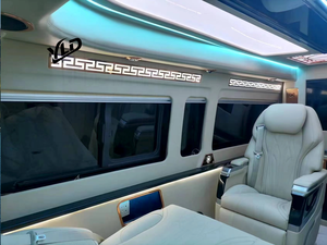Asiento de Coche de Lujo YLD para Tuning Interior de Furgonetas, Asiento de Banco para Vito, <span class=keywords><strong>Sprinter</strong></span>, Hiace, VW, <span class=keywords><strong>Ford</strong></span> <span class=keywords><strong>Transit</strong></span>, Reclinable a Sofá Cama - Product Image 3