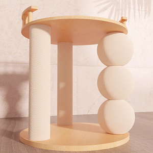 Mewah Klasik kayu padat pohon kucing terintegrasi bingkai memanjat papan gores sarang terinspirasi oleh kapsul ruang angkasa - Product Image 3