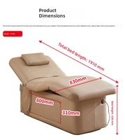Cama de Hidroterapia de Alta Gama para SPA con Ajuste Eléctrico Multisecional y Cojín Confortable para Salón de Belleza y Spa