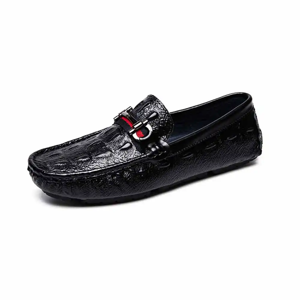 Wholesale design business outdoor driving leather loafer leather shoes men