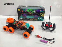 Jouet de voiture télécommandée tout-terrain 49MHZ 1:16 4CH 4WD en forme de crocodile et de requin avec lumière de pulvérisation et chargeur pour une utilisation par des experts