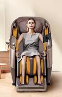 Fauteuil de massage intelligent et moderne en cuir, portable, rechargeable par USB, avec Bluetooth, chauffage, zéro gravité 3D, oreiller en U, pour le corps entier