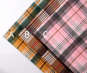 En stock – <span class=keywords><strong>Tissu</strong></span> brocart de <span class=keywords><strong>laine</strong></span> tissé style coréen semi-fin, résistant à l'abrasion, jaune, pour manteau femme, motif écossais, largeur 43/44 pouces - Product Image 2