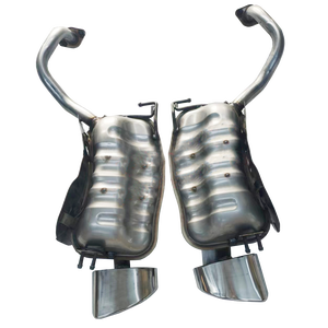 岳阳汽车配件排气系统发动机排气管消声器现代圣达菲新2.4T 2.7T后汽车消声器 - Product Image 1