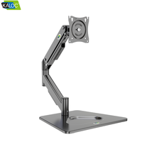 Soporte de Monitor de 17-32 Pulgadas de Venta Directa de Fábrica Kaloc, Brazo Único con Rotación de 360 Grados, Soporte Elevador de Acero Laminado en Frío Duradero, 70 Grados