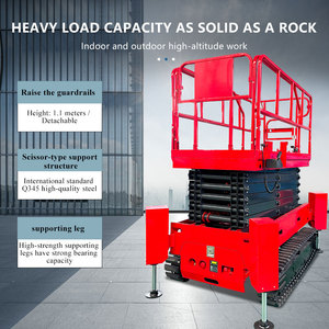 <span class=keywords><strong>Plataforma</strong></span> <span class=keywords><strong>Elevadora</strong></span> de Tijera Eléctrica Autopropulsada Portátil con Rango de Altura de 4-14 m para Elevación de Personal - Product Image 3
