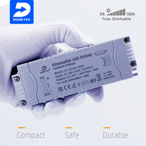Driver LED dimmable 5-en-1 Triac 24V 40W, alimentation basse tension, transformateur de gradation pour bande LED, variateur mural - Product Image 5