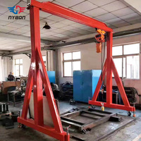 Grue à portique mobile motorisée certifiée CE pour le levage de matériaux en entrepôt, capacité de 1, 2, 3 et 5 tonnes