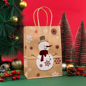 Christmas Themed Candy Kraft Paper <strong>Bag</strong> Golden Deer Snow Handheld <strong>Bag</strong> Christmas Eve <strong>Party</strong> Gift Kraft Paper Gift <strong>Bags</strong> - Product Image 5