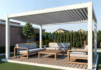 LongTai Excellent Moderne Jardin Terrasse Terrasse Pavillon Réglable Extérieur Motorisé Bioclimatique Persienne En Aluminium Gazebo Pergola