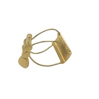 Ligature de saxophone en métal de haute qualité, pince de bec de clarinette en métal durable pour saxophone alto, soprano, ténor