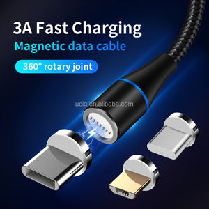 0.5M 1M 2M 1.7ft 3.3ft 6.6ft cavo USB 3 in 1 tipo <span class=keywords><strong>C</strong></span> & Micro e I-prodotto magnetico dati telefono cavo 3A Chargin veloce - Product Image 3