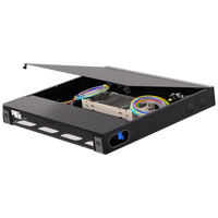 Panel Patch serat optik 19 inci terpasang, rak 24-Port dengan tinggi 1u anti debu