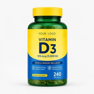 Soporte OEM con etiqueta privada <span class=keywords><strong>huesos</strong></span> fuertes y salud inmune <span class=keywords><strong>calcio</strong></span> vitamina D3 125mcg 5000iu cápsula blanda absorción adecuada de <span class=keywords><strong>calcio</strong></span> - Product Image 1