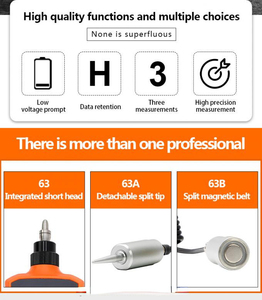 VC63B <b>Mini</b> Orange Digital <b>Vibration</b> Meter 1-1999um Displacement Velocity0.1-199.9mm/s RMS Vibrometer - Product Image 6