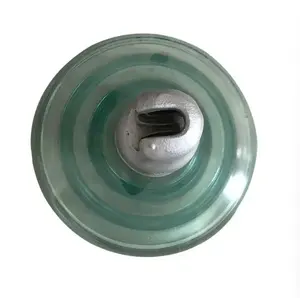Isolador de porcelana de suspensão de aço inoxidável de alta tensão isolador de vidro temperado U120B