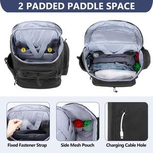 Bolsa de Raqueta de Pickleball y Pádel Portátil e Impermeable con Bolsillo para Zapatos, Muestra Gratis, Hecha de Poliéster Resistente - Product Image 4